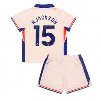 Camiseta Chelsea Nicolas Jackson #15 Segunda Equipación Replica 2024-25 para niños mangas cortas (+ Pantalones cortos)